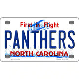 Panthers North Carolina Novelty State Metal License Plate 4" x 2.2" (MLP)