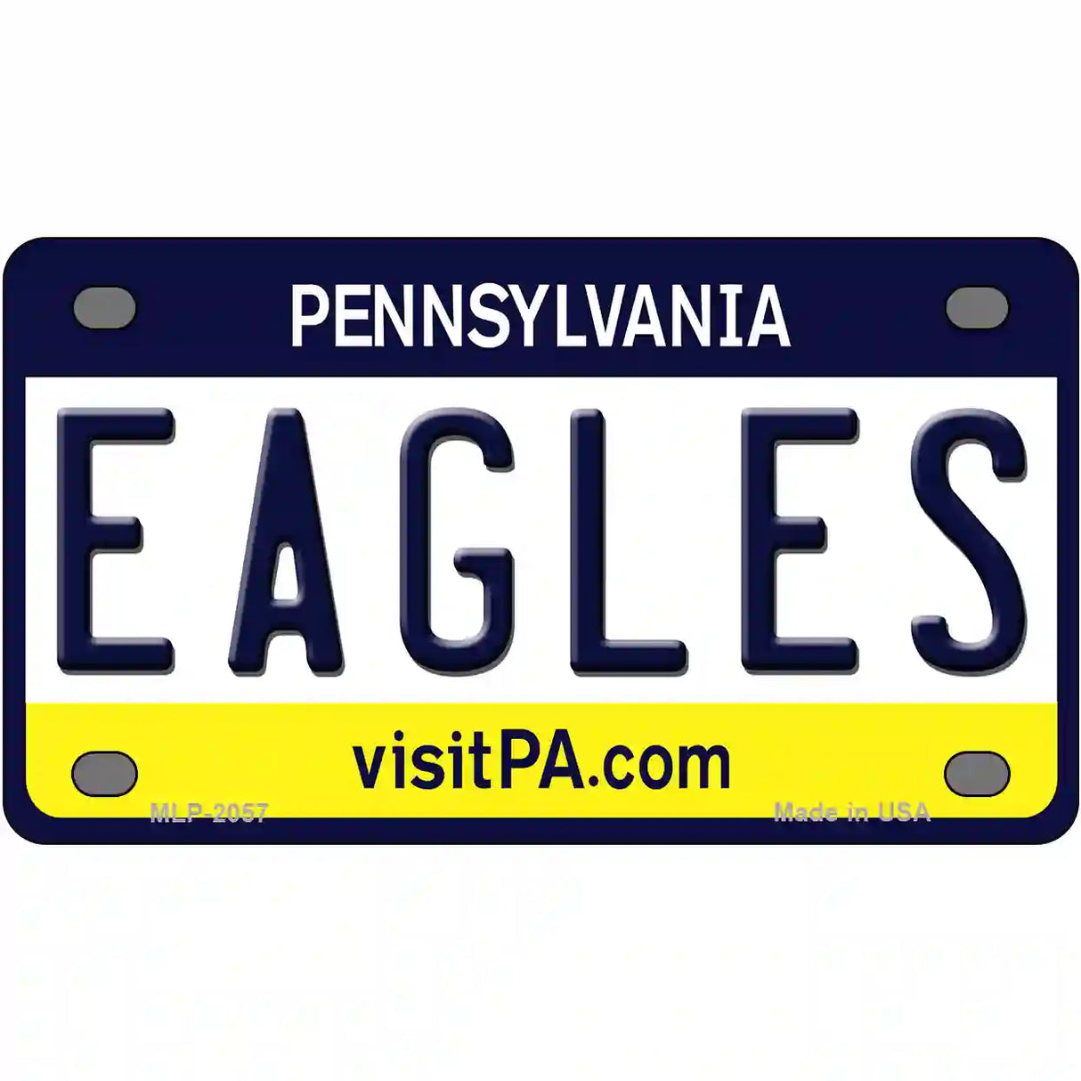 Eagles Pennsylvania State Novelty Metal License Plate 4" x 2.2" (MLP)