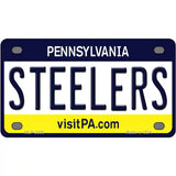 Steelers Pennsylvania State Novelty Metal License Plate 4" x 2.2" (MLP)