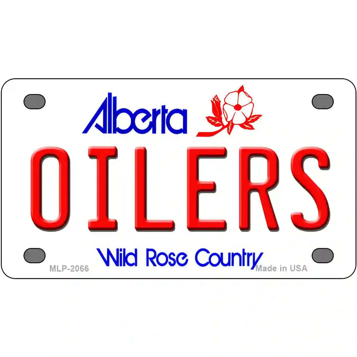 Oilers Alberta Canada Province Metal Novelty License Plate 4" x 2.2" (MLP)