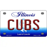 Cubs Chicago Illinois Novelty State Metal License Plate 4" x 2.2" (MLP)