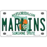 Marlins Florida State Metal Novelty License Plate 4" x 2.2" (MLP)