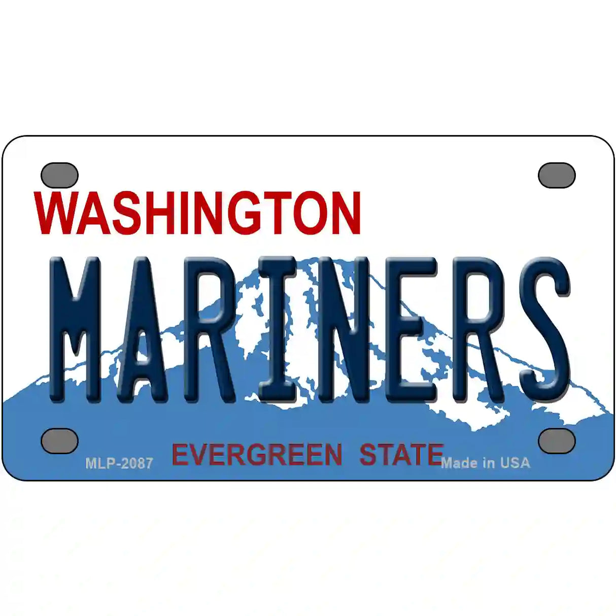 Mariners Washington State Metal Novelty License Plate 4" x 2.2" (MLP)