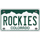 Rockies Colorado State Novelty Metal License Plate 4" x 2.2" (MLP)