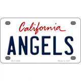 Angels California State Novelty Metal License Plate 4" x 2.2" (MLP)