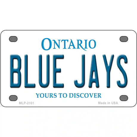 Blue Jays Toronto Canada Province Metal Novelty License Plate 4" x 2.2" (MLP)