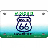 Route 66 Shield Missouri Metal Novelty License Plate 4" x 2.2" (MLP)