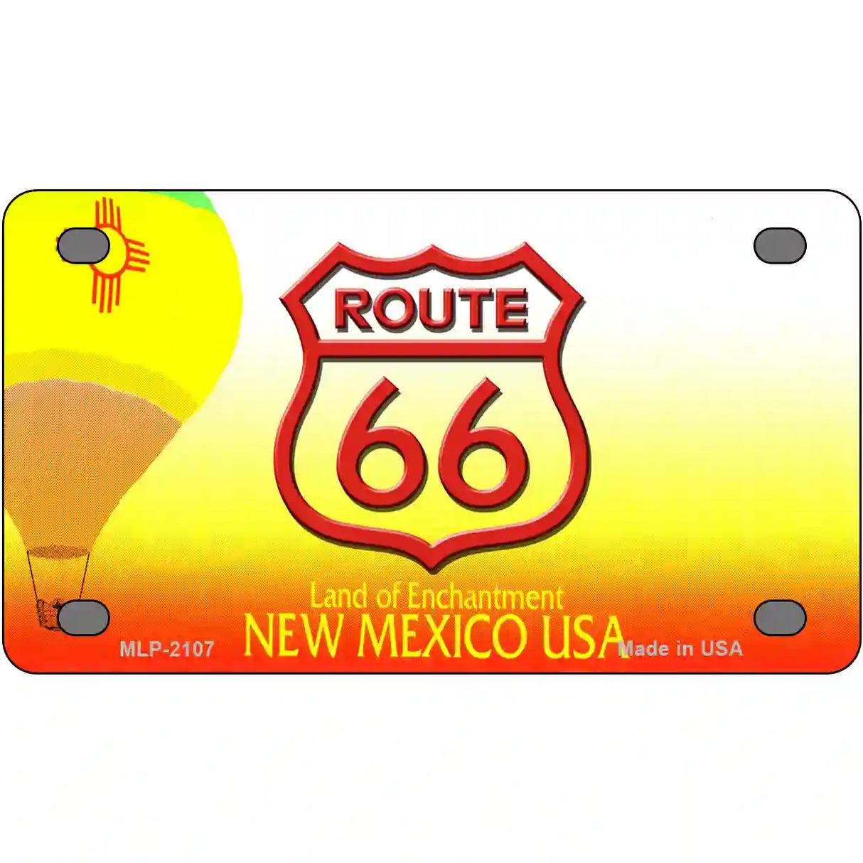 Route 66 Shield New Mexico Novelty Metal License Plate 4" x 2.2" (MLP)