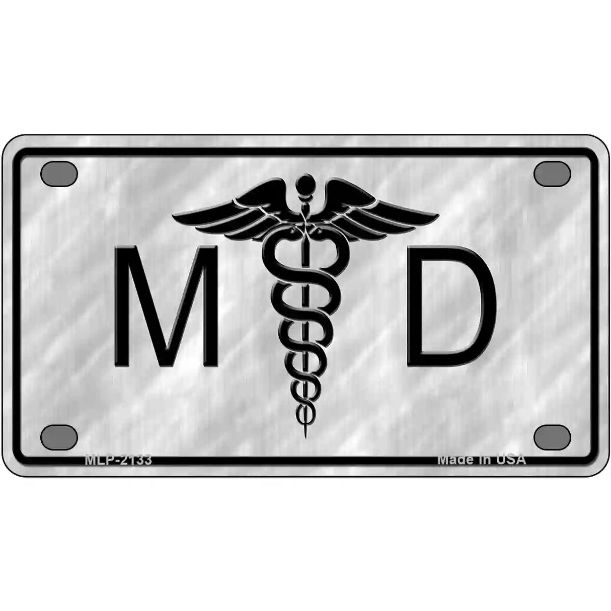 MD Metal Novelty License Plate 4" x 2.2" (MLP)