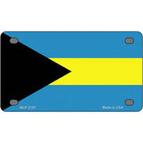 Bahamas Flag Metal Novelty License Plate 4" x 2.2" (MLP)