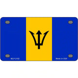 Barbados Flag Metal Novelty License Plate 4" x 2.2" (MLP)