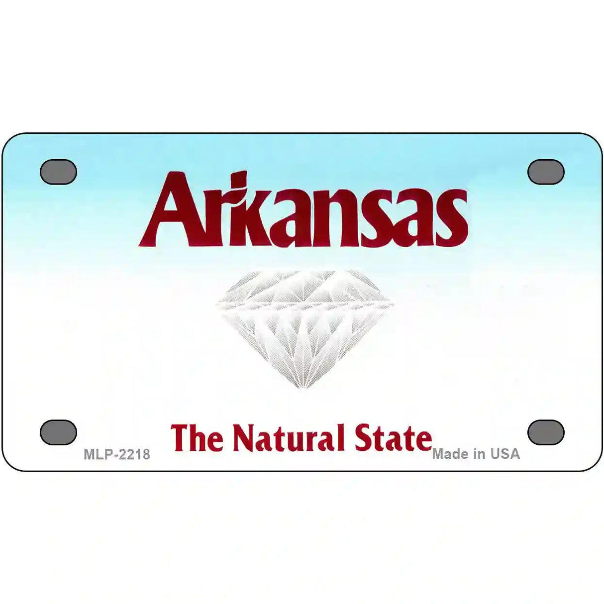 Arkansas State Novelty Metal License Plate