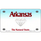 Arkansas State Novelty Metal License Plate 4" x 2.2" (MLP)