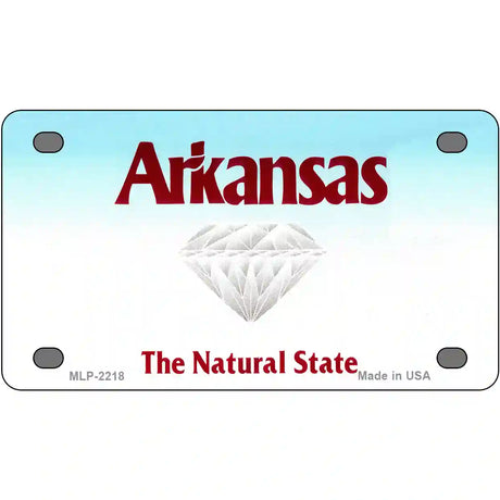 Arkansas State Novelty Metal License Plate 4" x 2.2" (MLP)