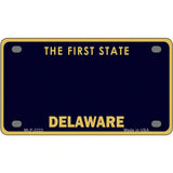 Delaware State Blank Novelty Metal License Plate 4" x 2.2" (MLP)