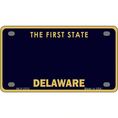 Delaware State Blank Novelty Metal License Plate 4" x 2.2" (MLP)