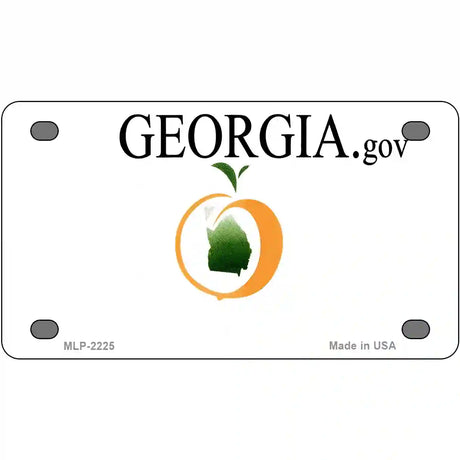 Georgia State Blank Novelty Metal License Plate 4" x 2.2" (MLP)