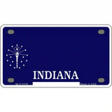 Indiana Novelty State Blank Metal License Plate 4" x 2.2" (MLP)