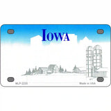 Iowa Novelty State Blank Metal License Plate 4" x 2.2" (MLP)