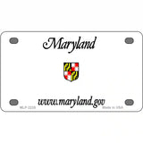 Maryland Novelty State Blank Metal License Plate 4" x 2.2" (MLP)