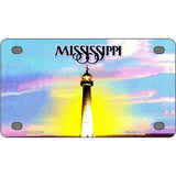 Mississippi Novelty State Blank Metal License Plate 4" x 2.2" (MLP)