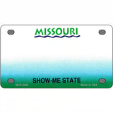 Missouri Novelty State Blank Metal License Plate 4" x 2.2" (MLP)