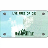 New Hampshire Novelty State Blank Metal License Plate 4" x 2.2" (MLP)