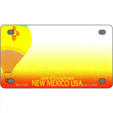 New Mexico Novelty State Blank Metal License Plate 4" x 2.2" (MLP)