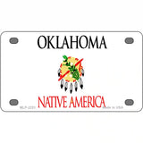 Oklahoma Novelty State Blank Metal License Plate 4" x 2.2" (MLP)