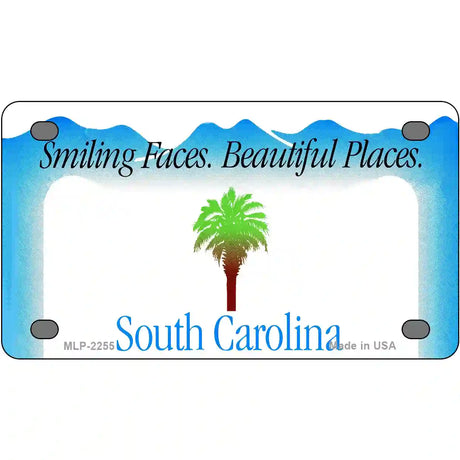 South Carolina Novelty State Blank Metal License Plate 4" x 2.2" (MLP)