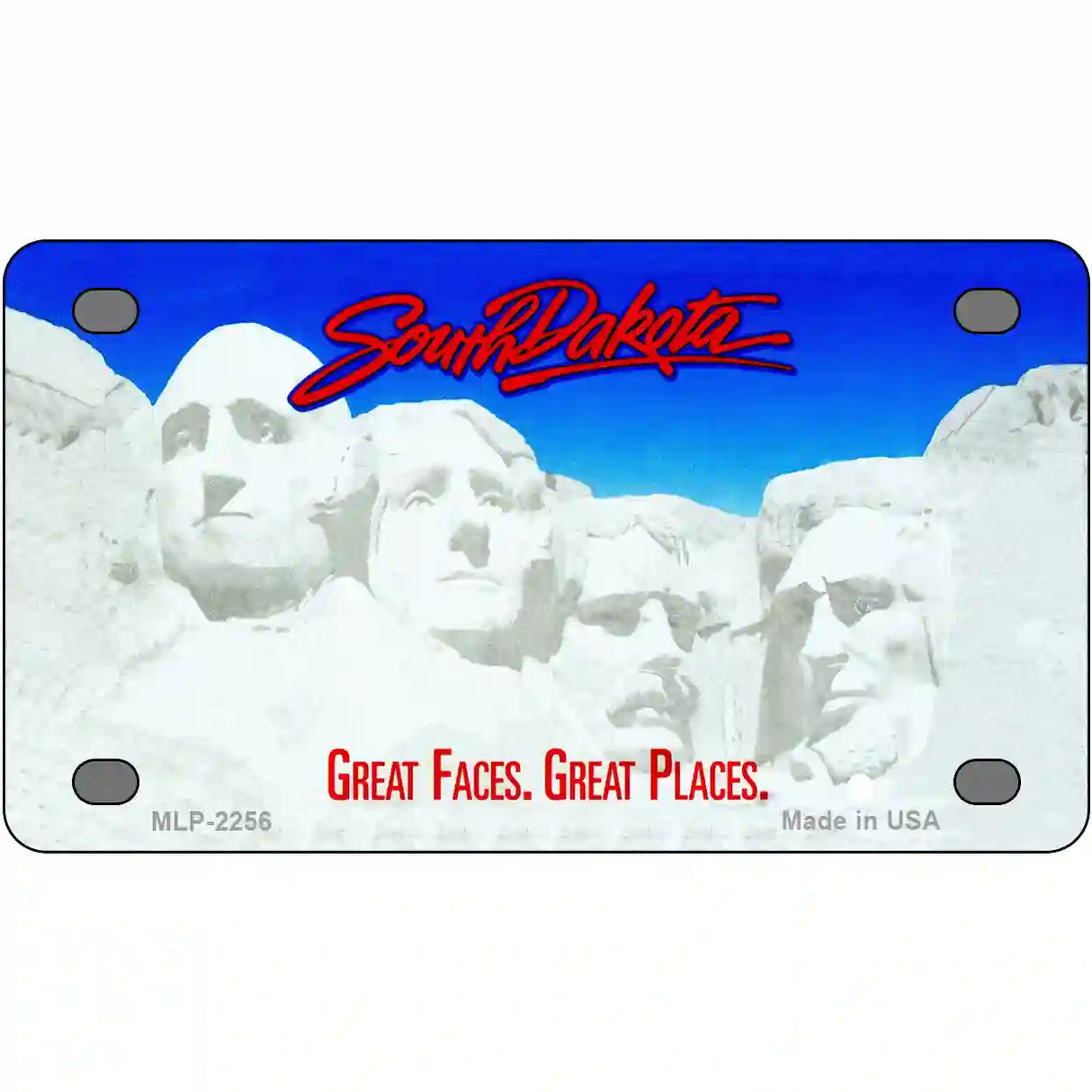 South Dakota Novelty State Blank Metal License Plate 4" x 2.2" (MLP)