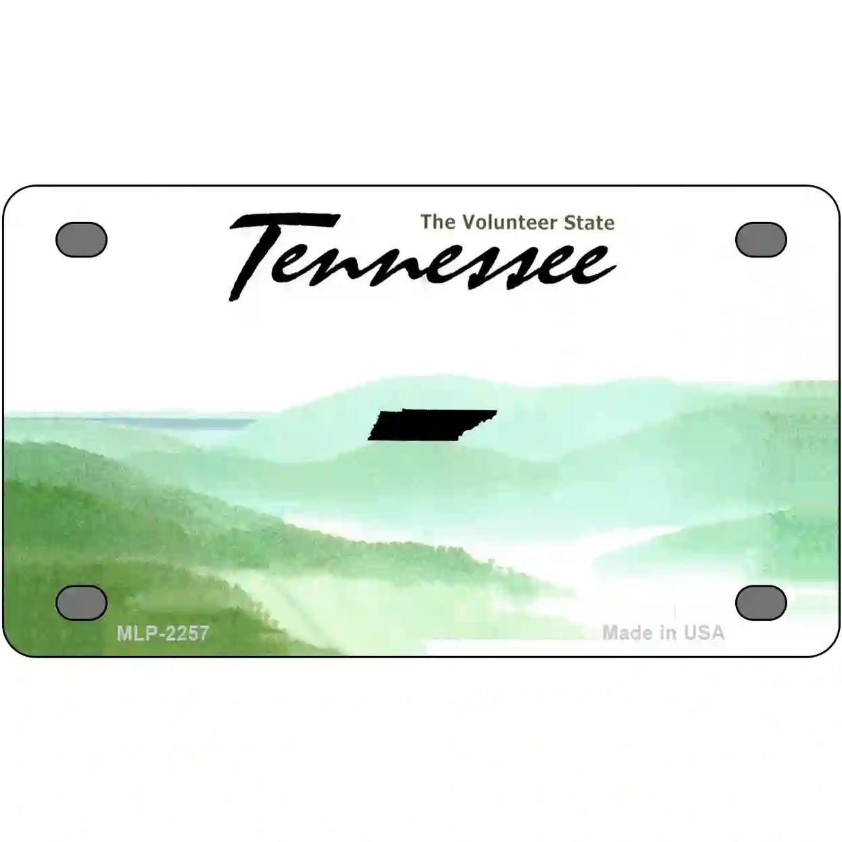 Tennessee Novelty State Blank Metal License Plate 4" x 2.2" (MLP)