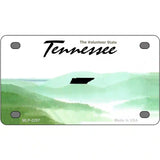 Tennessee Novelty State Blank Metal License Plate 4" x 2.2" (MLP)