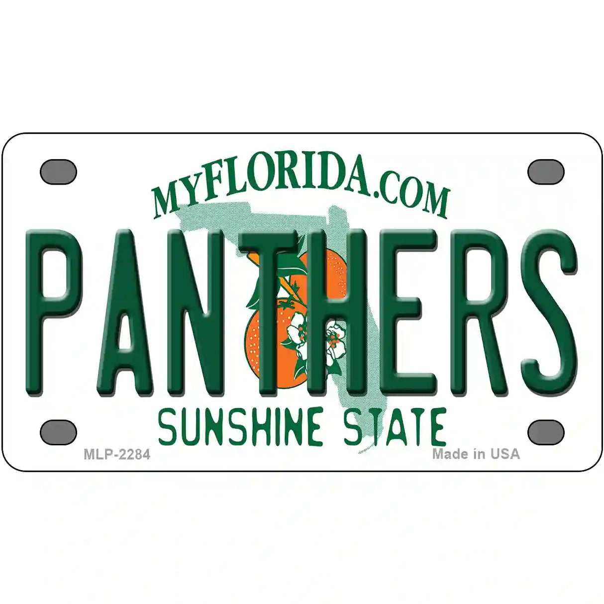 Panthers Florida Novelty State Metal License Plate 4" x 2.2" (MLP)