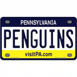 Penguins Pennsylvania Novelty State Metal License Plate 4" x 2.2" (MLP)