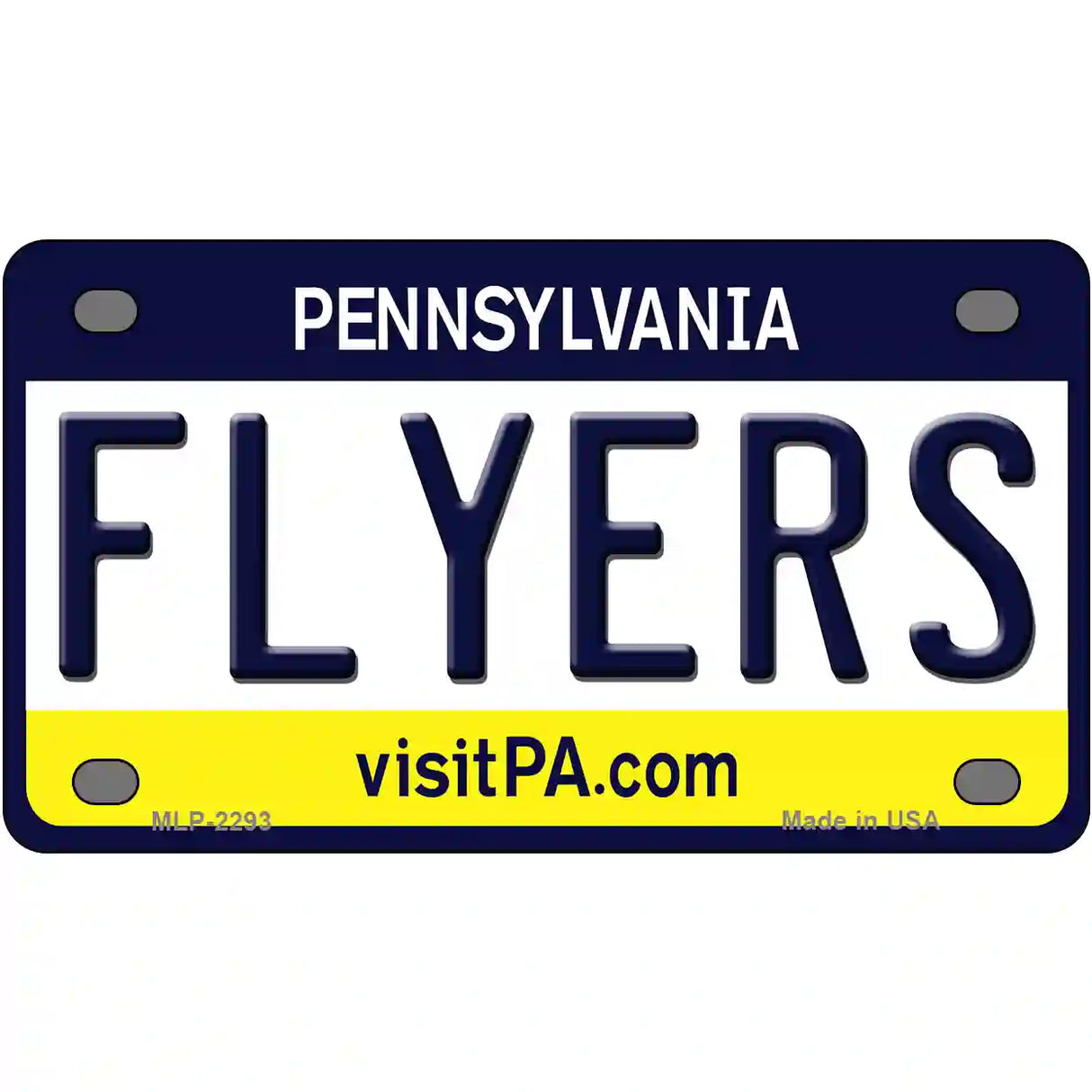 Flyers Pennsylvania Novelty State Metal License Plate 4" x 2.2" (MLP)