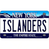 Islanders New York Novelty State Metal License Plate 4" x 2.2" (MLP)