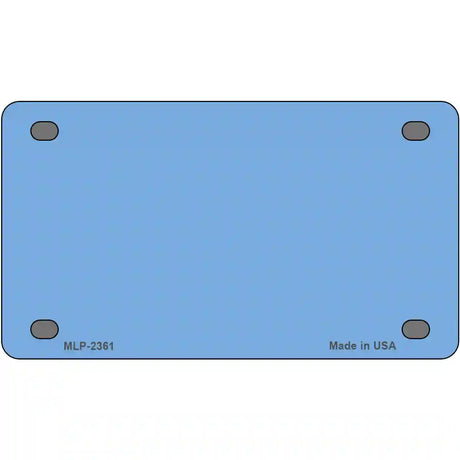 Baby Blue Solid Metal Novelty License Plate 4" x 2.2" (MLP)