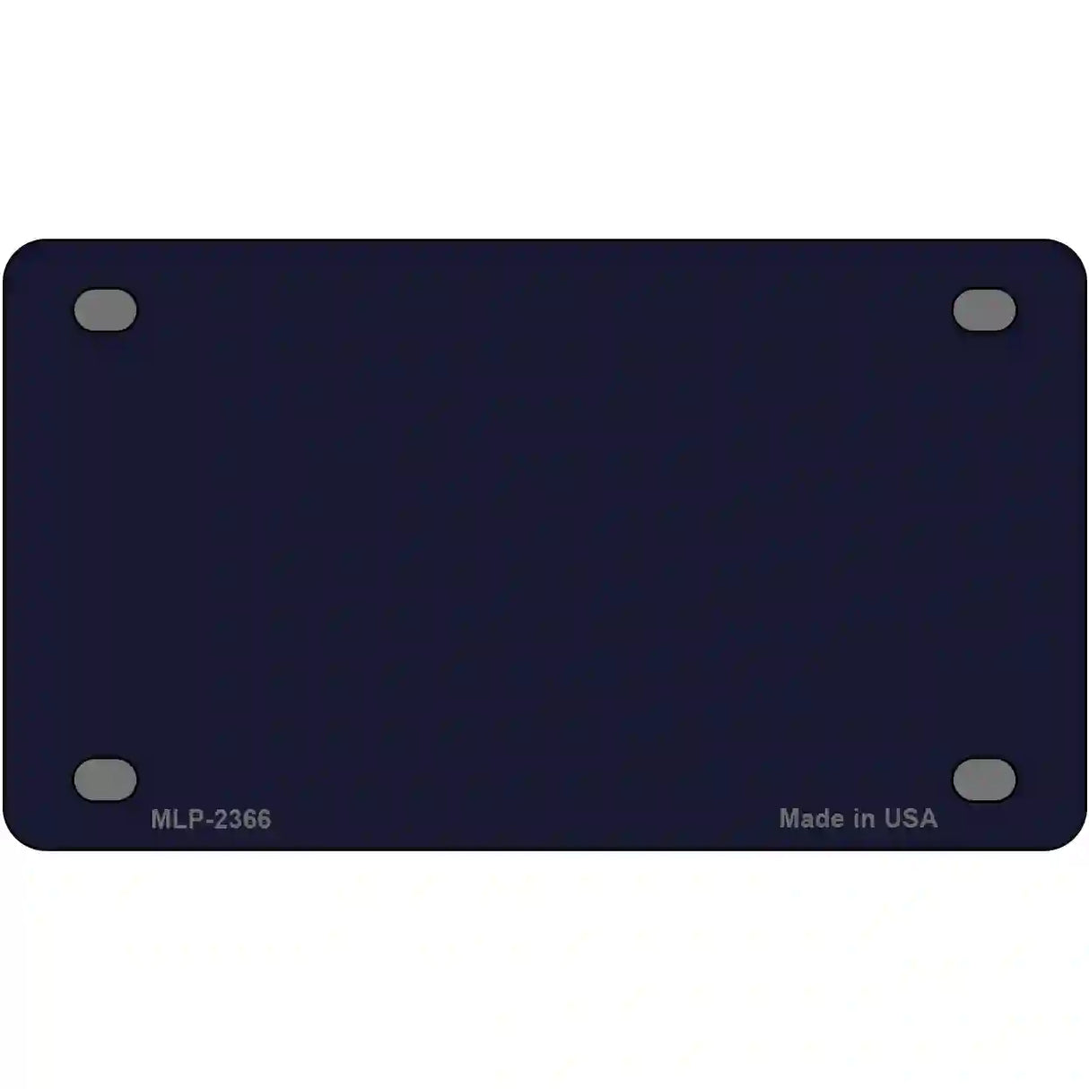 Navy Blue Solid Metal Novelty License Plate 4" x 2.2" (MLP)