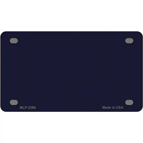 Navy Blue Solid Metal Novelty License Plate 4" x 2.2" (MLP)