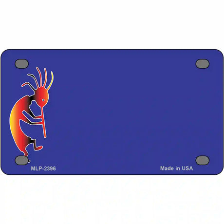 Kokopeli Offset Metal Novelty License Plate 4" x 2.2" (MLP)