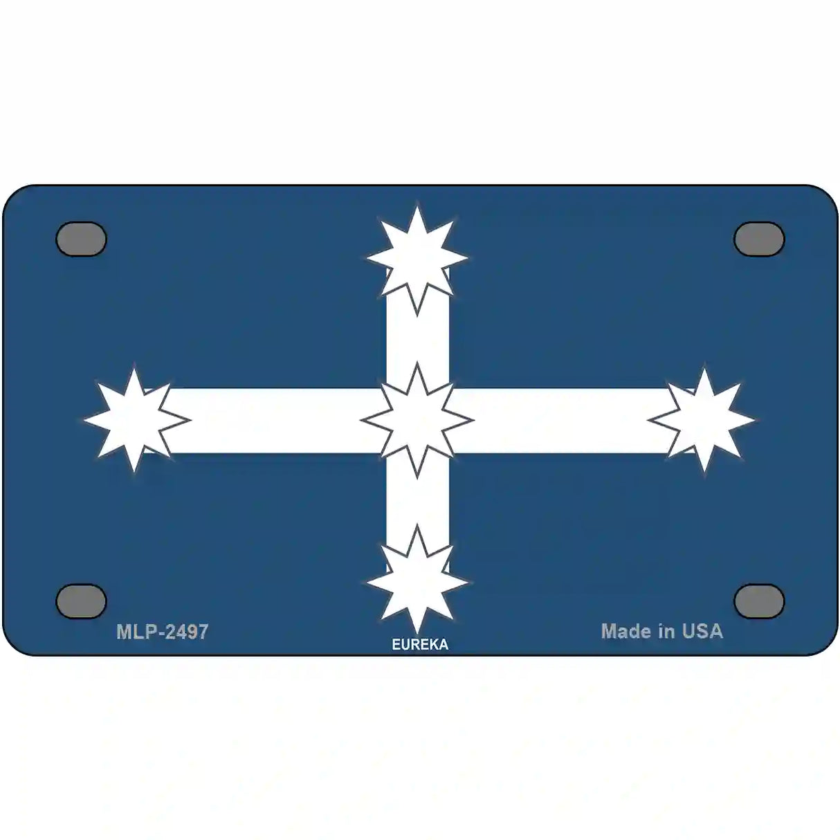 Eureka Flag Metal Novelty License Plate 4" x 2.2" (MLP)