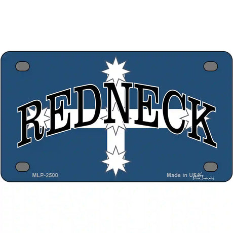 Redneck Eureka Metal Novelty License Plate 4" x 2.2" (MLP)