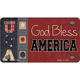 God Bless America Quilt Metal Novelty License Plate 4" x 2.2" (MLP)