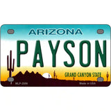 Payson Arizona Novelty Metal License Plate 4" x 2.2" (MLP)