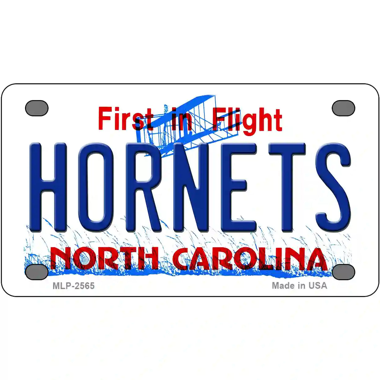 Hornets North Carolina Novelty State Metal License Plate 4" x 2.2" (MLP)