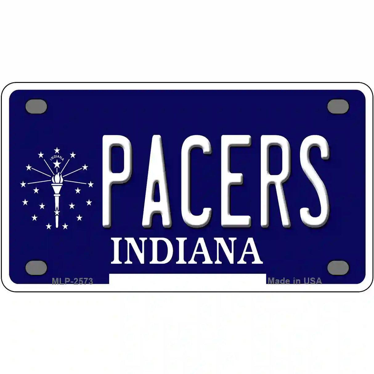 Pacers Indiana Novelty State Metal License Plate 4" x 2.2" (MLP)