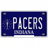 Pacers Indiana Novelty State Metal License Plate 4" x 2.2" (MLP)