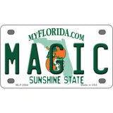 Magic Florida Novelty State Metal License Plate 4" x 2.2" (MLP)