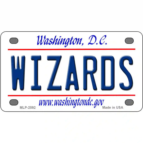 Wizards Washington DC State Metal Novelty License Plate 4" x 2.2" (MLP)